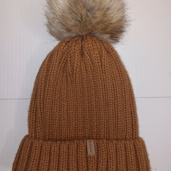 FURTALK WOMEN'S WINTER POM POM BEANIE HAT SATIN LINED - Picture 1 of 7